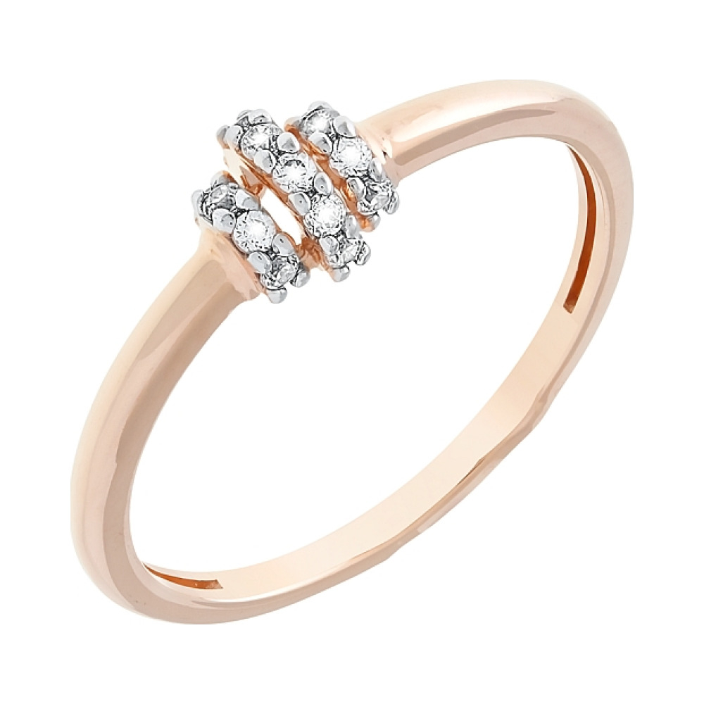 Кольцо с фианитами № 112581