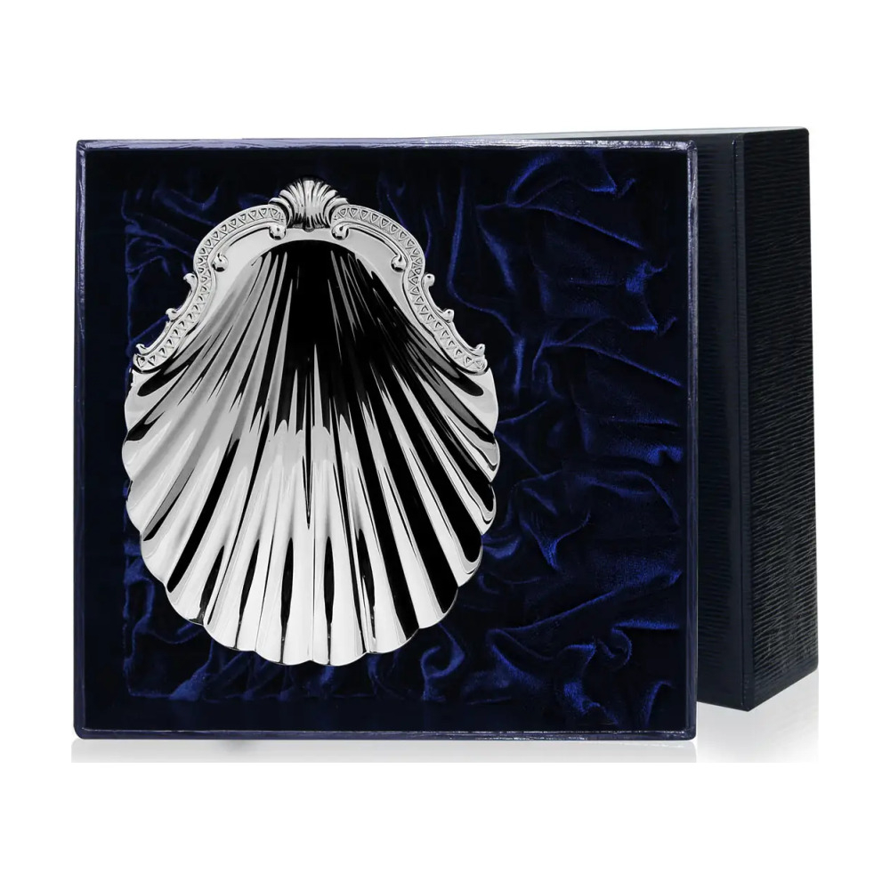 Кокильница из серебра 925 пробы в футляре