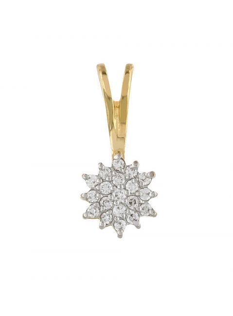 Золотая подвеска с бриллиантами № 84837