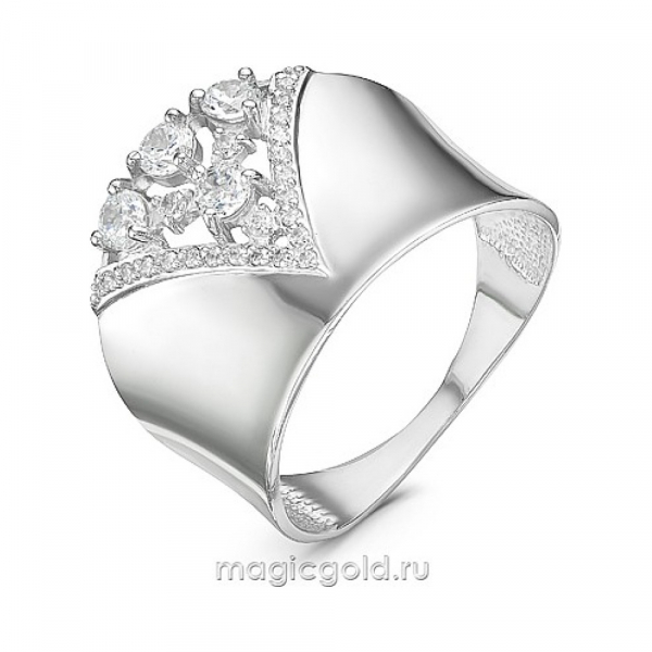 Серебряное кольцо с фианитом № 161254