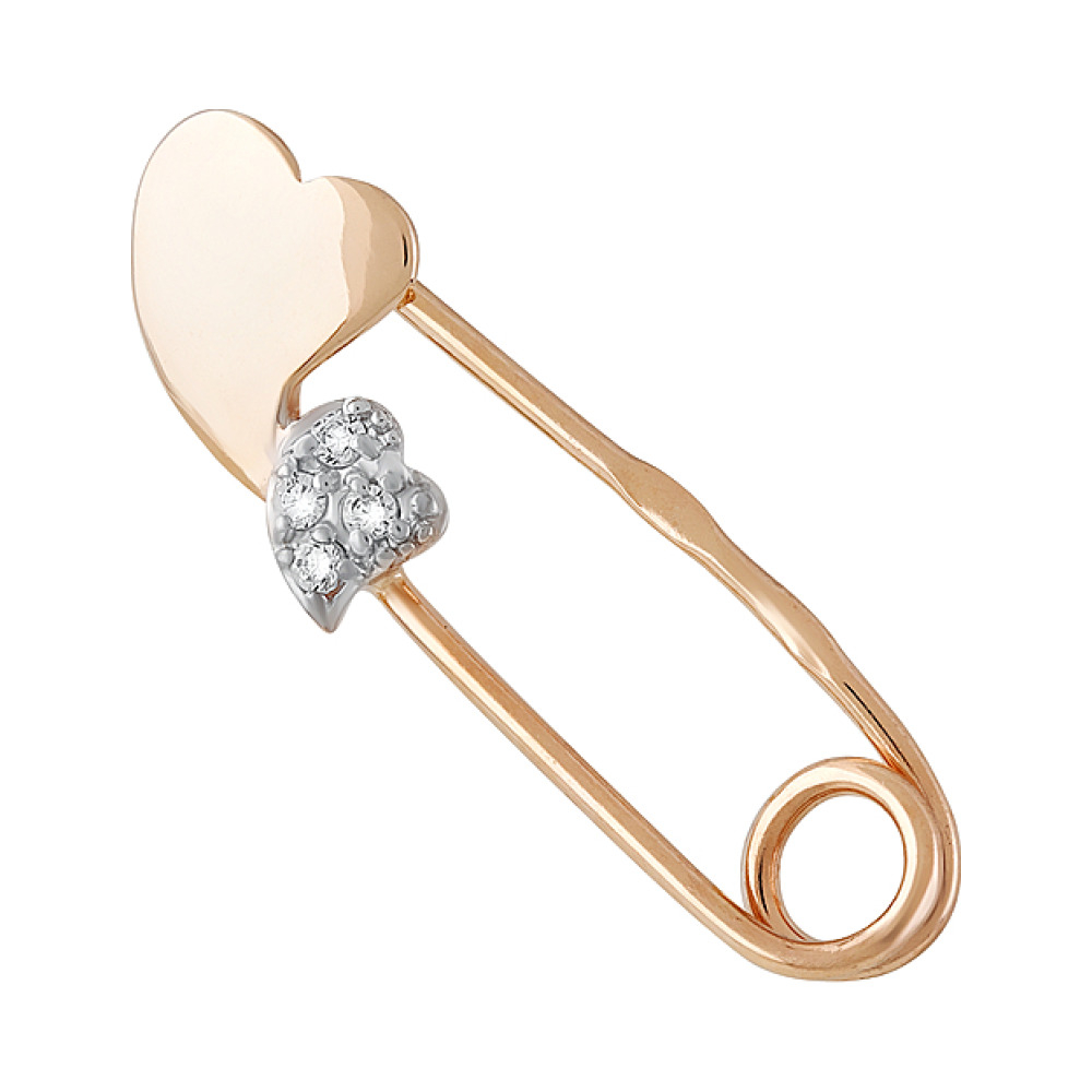 Булавка с фианитами № 129899