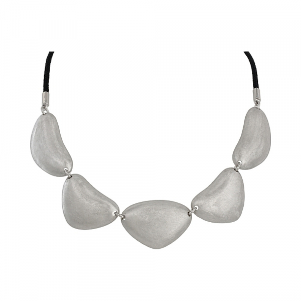 Серебряное колье без камня № 106752