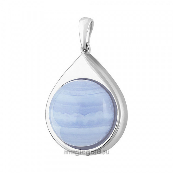 Серебряная подвеска с агатом № 155975