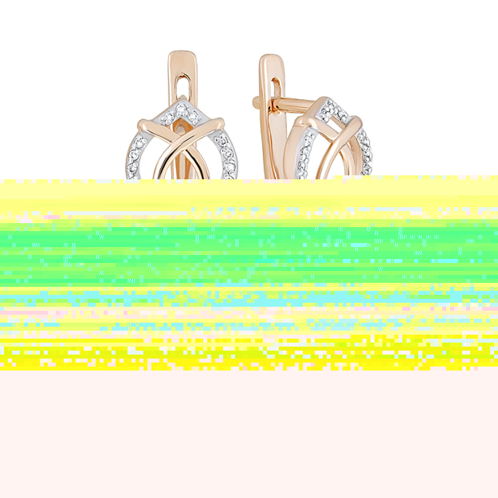 Пуссеты с сапфиром № 108024