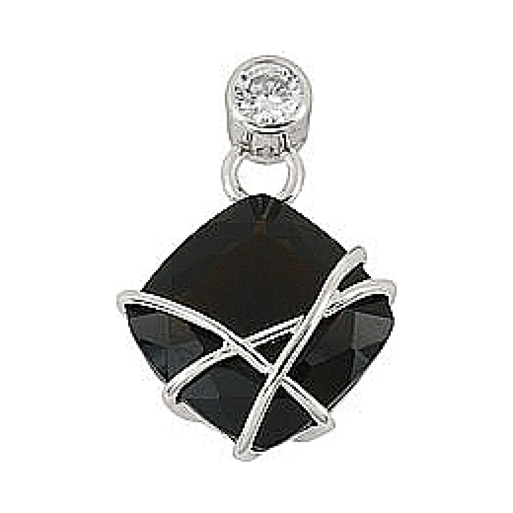 Серебряная подвеска с фианитом № 68520