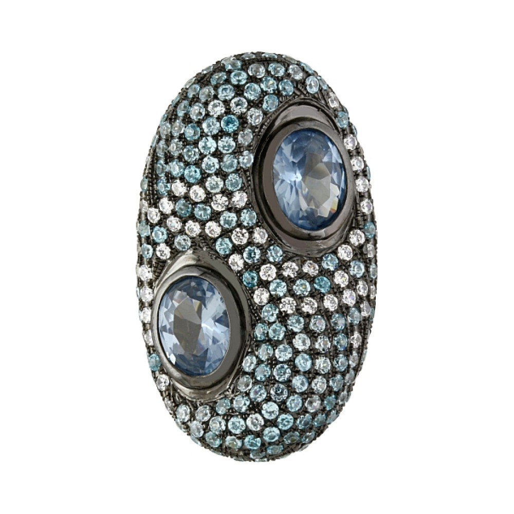 Серебряная подвеска с фианитом № 83163