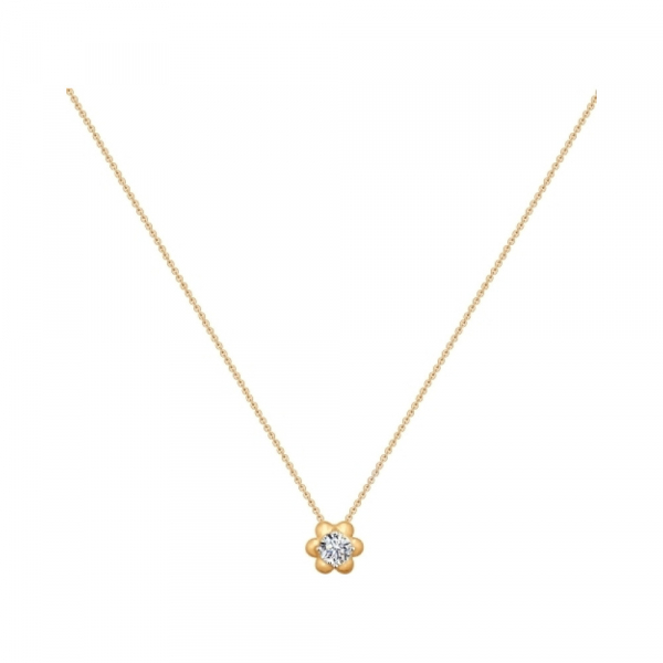 Золотое колье с фианитом № 138561