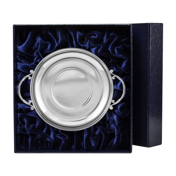 Блюдце детское новое из серебра 925 пробы