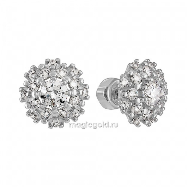 Пуссеты с кристаллом SWAROVSKI № 139982