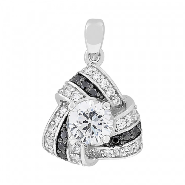 Серебряная подвеска с фианитами № 112743