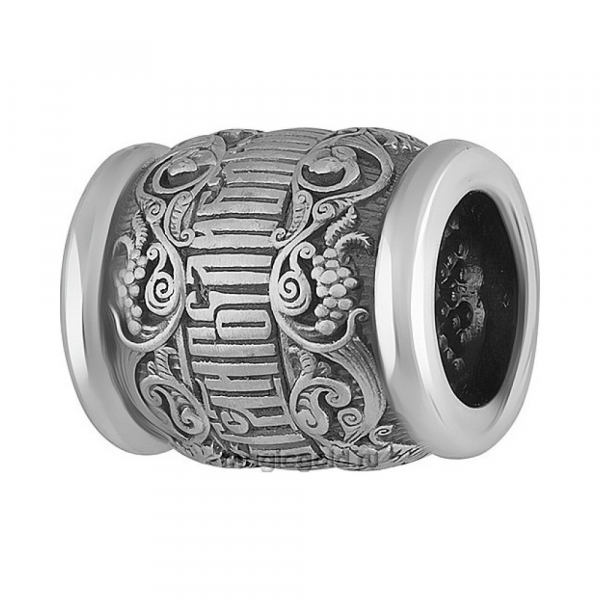 Серебряная подвеска бусина  № 161048