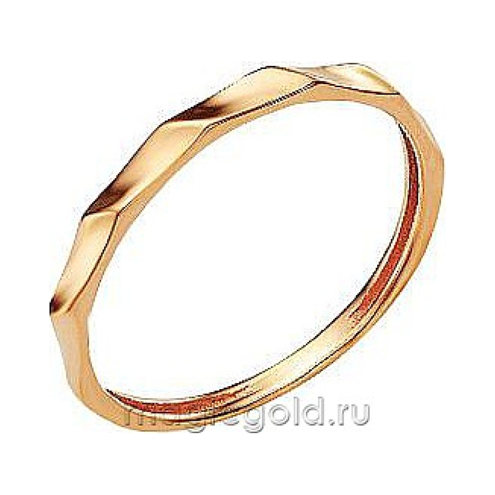 Золотое кольцо без камня № 173983