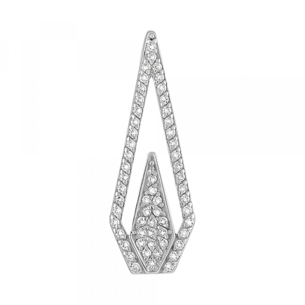 Серебряная подвеска с фианитом № 128095