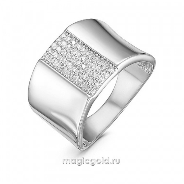 Серебряное кольцо с фианитом № 161247
