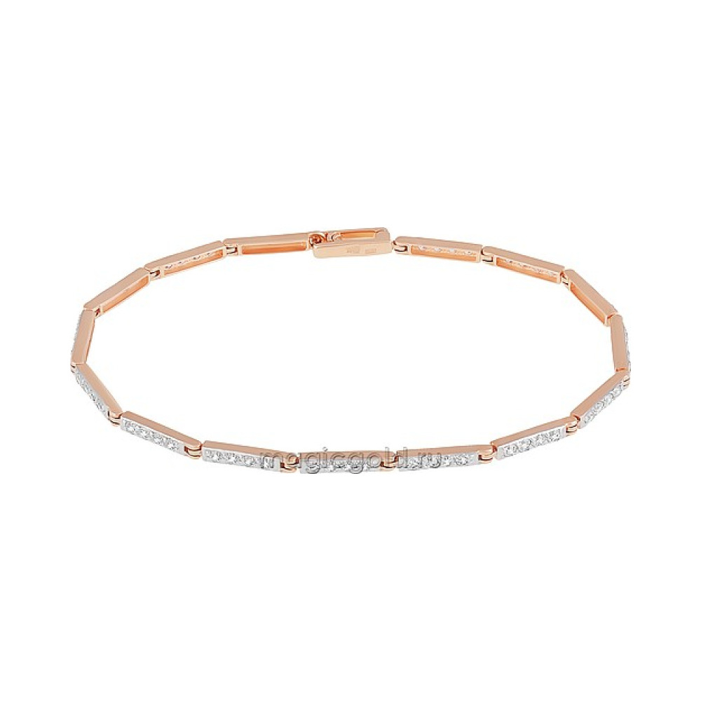 Золотой браслет с фианитом № 163268