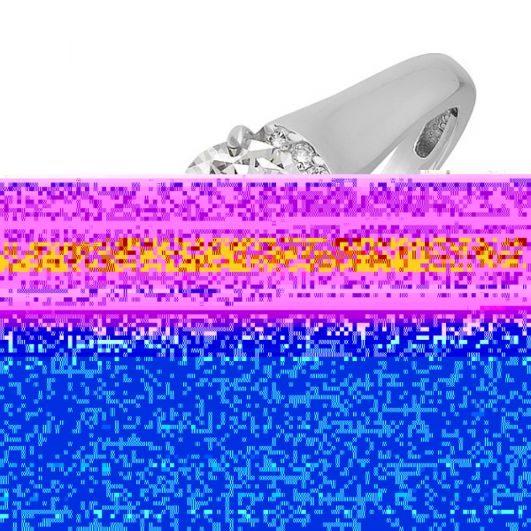 Золотое кольцо с бриллиантом № 121767