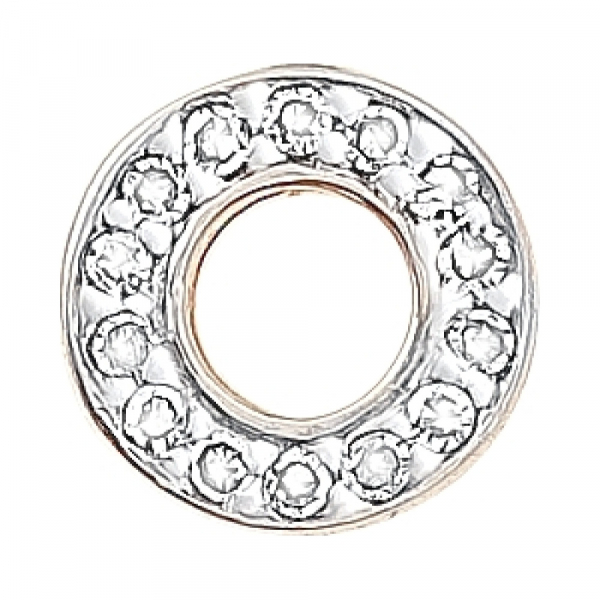 Золотая подвеска с бриллиантом № 113818