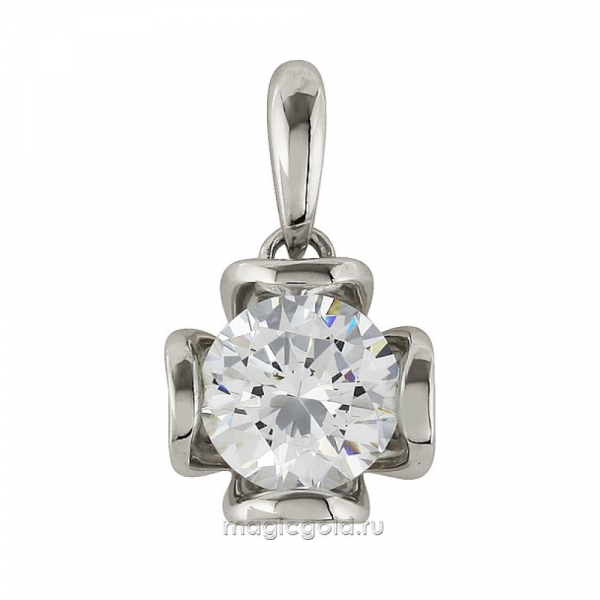Серебряная подвеска с фианитом № 82849