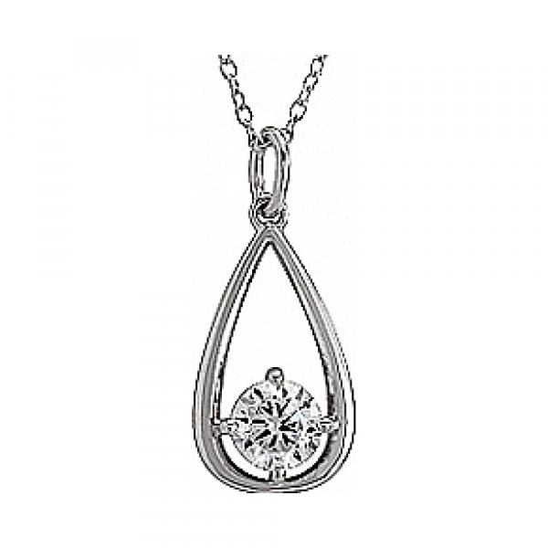 Серебряное колье с фианитами № 75077