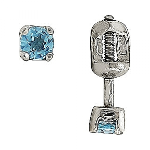 Пуссеты с топазом № 51874