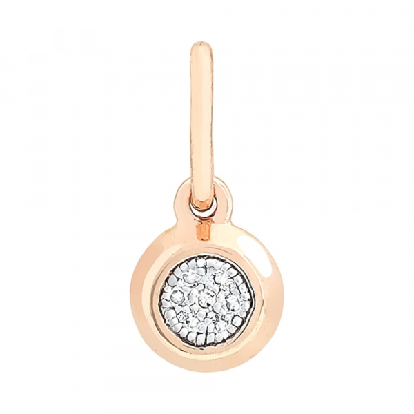 Золотая подвеска с бриллиантом № 113804