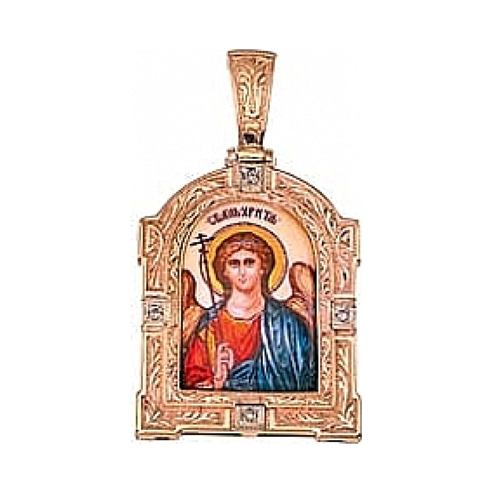 Икона с бриллиантом и эмалью № 71760