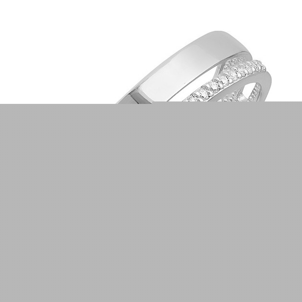 Золотое кольцо с топазом и фианитом № 124073