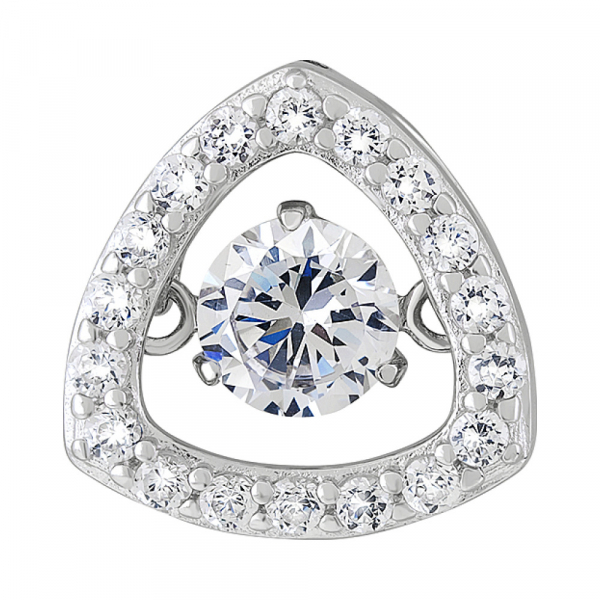 Серебряная подвеска с фианитами № 127716