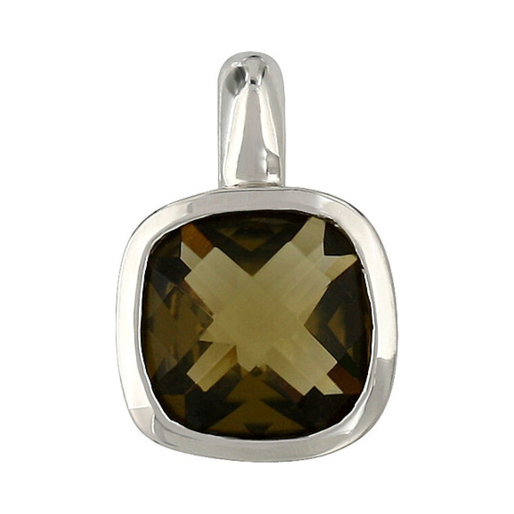 Серебряная подвеска с фианитом № 107254