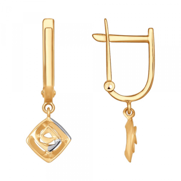 Золотые серьги  б\к № 162763