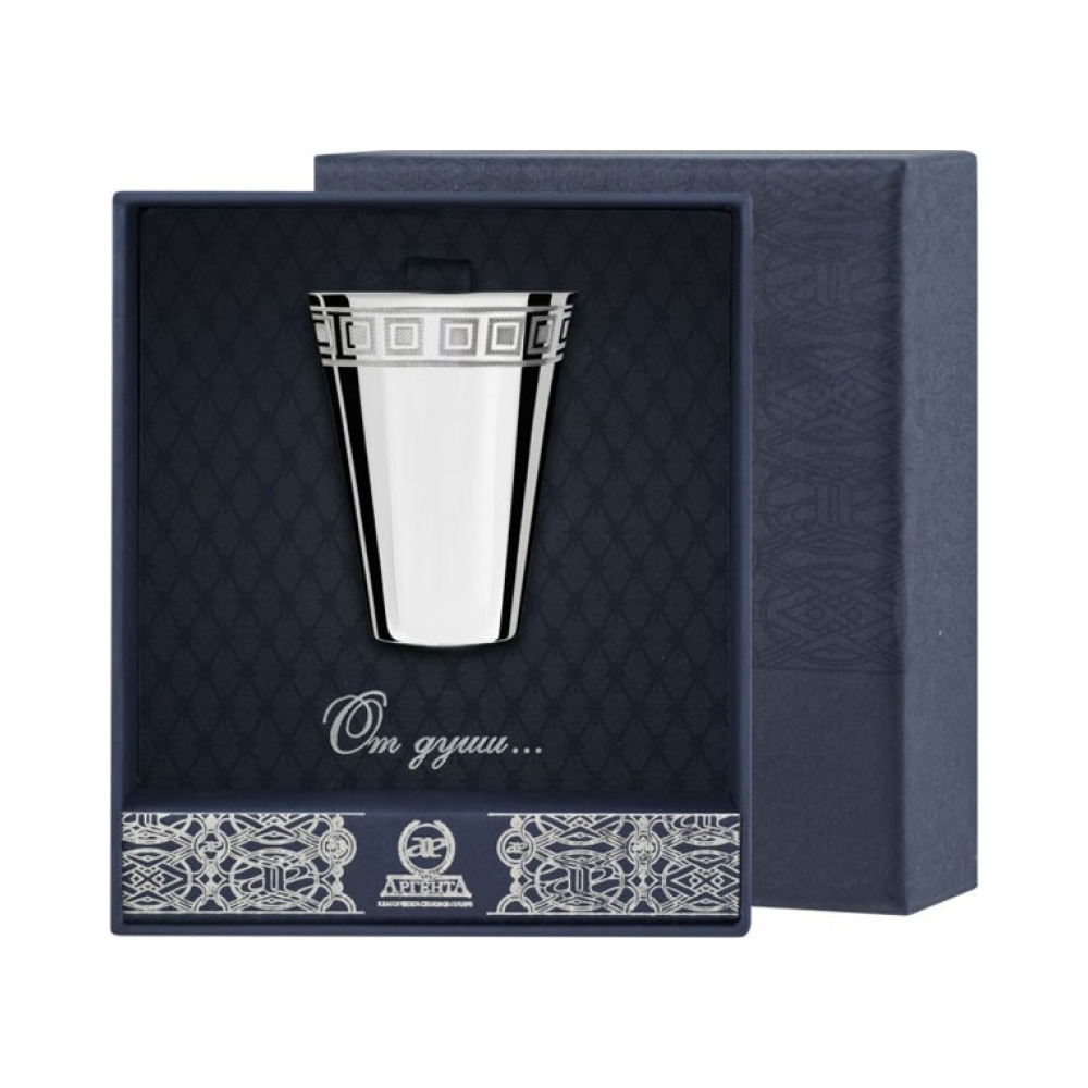 Стопка гладкая с рисунком "Квадрат" 1041СТ00801 (к)