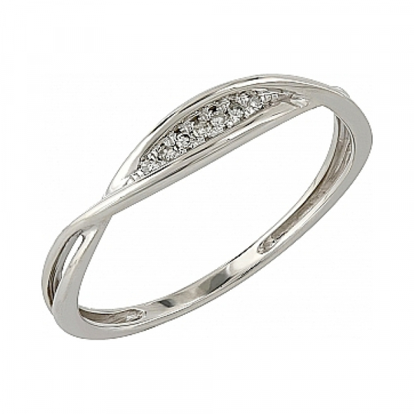 Золотое кольцо с бриллиантом № 104963