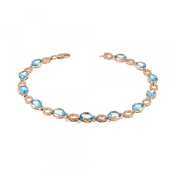 Золотой браслет с топазом № 138879