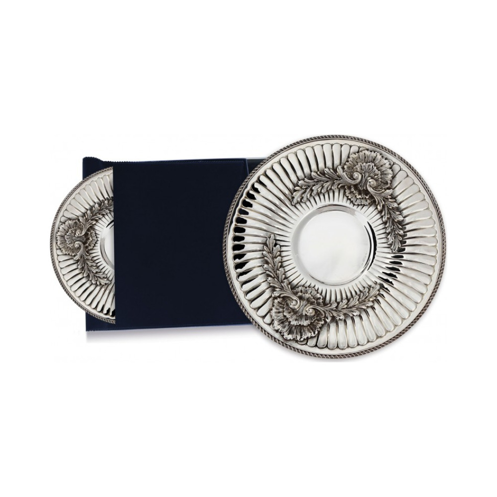Серебряный поднос для кувшина «Раковина»