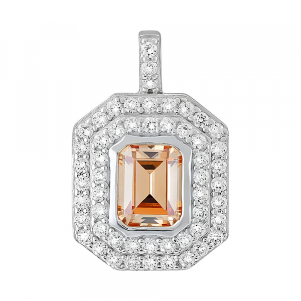 Серебряная подвеска с фианитами № 127720