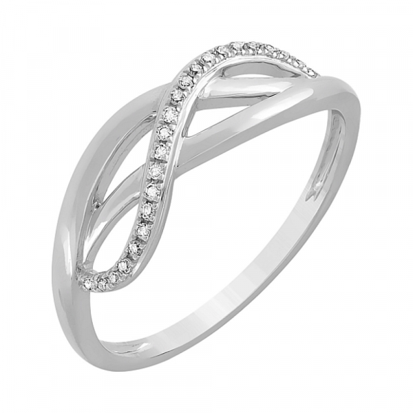 Золотое кольцо с бриллиантом № 115301