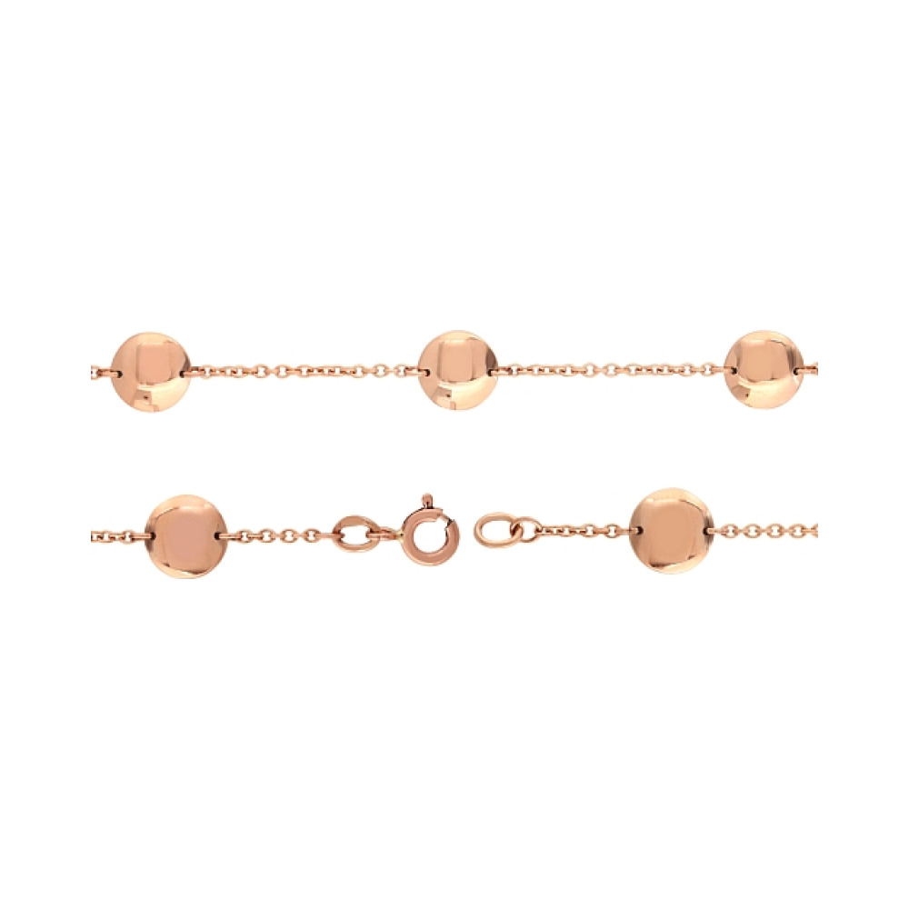 Золотой браслет без камня № 85467