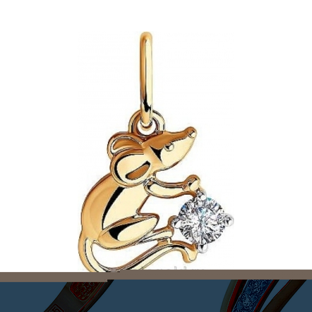 Золотое кольцо с аметистом и фианитом № 77603