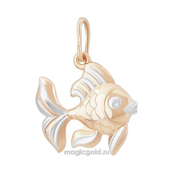 Золотая подвеска без камня № 155623