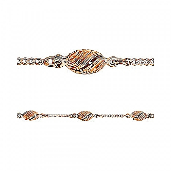 Золотой браслет без камня № 76187