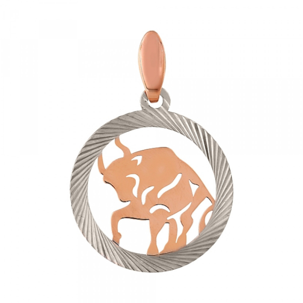 Золотая подвеска без камня с алмазкой № 104824