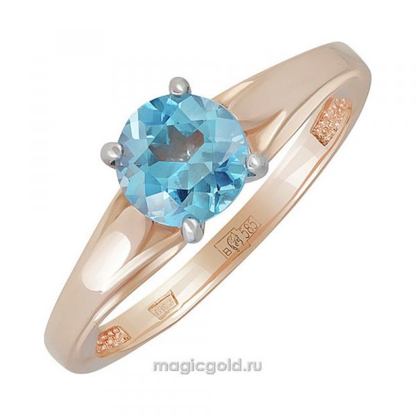 Золотое кольцо с топазом № 140367