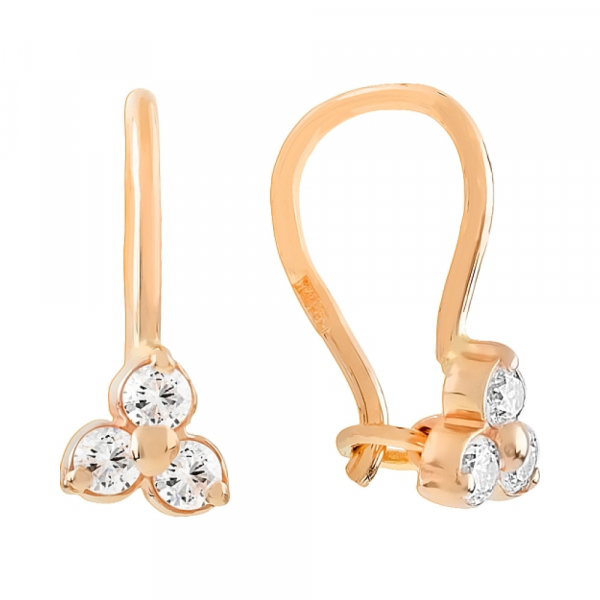  Золотые сережки № 32567