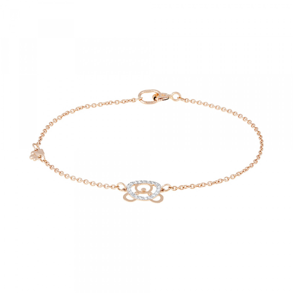 Золотой браслет с фианитами № 126702