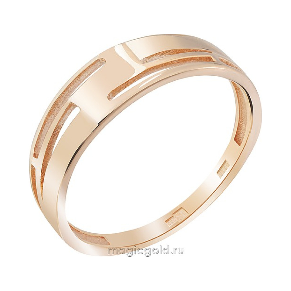 Золотое кольцо без камня № 173385