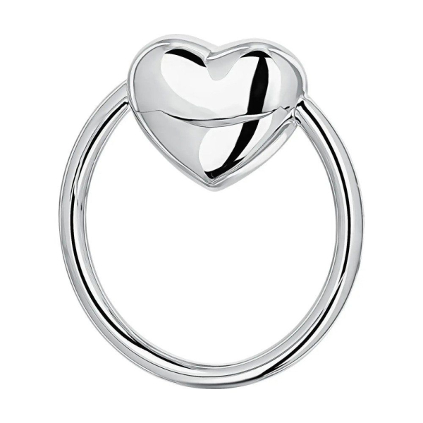 Погремушка Сердце на кольце Ag 925º