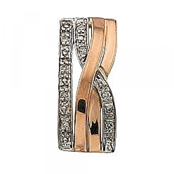 Золотая подвеска с бриллиантами № 64453