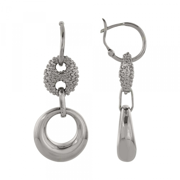 Серебряные серьги без камня № 82998