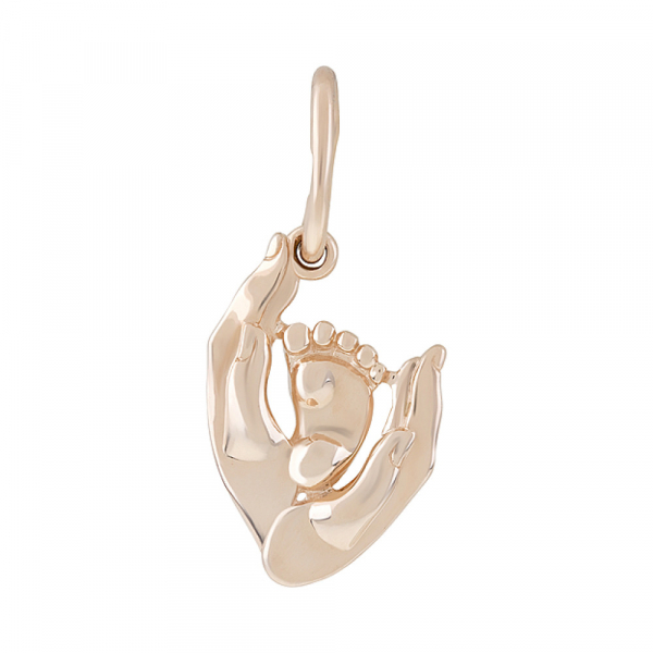 Золотая подвеска без камня № 126709