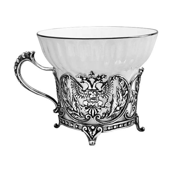 Чашка чайная Герб черн. Ag 925º